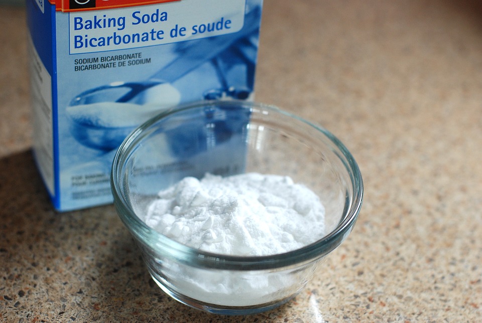 baking soda for dark black neck