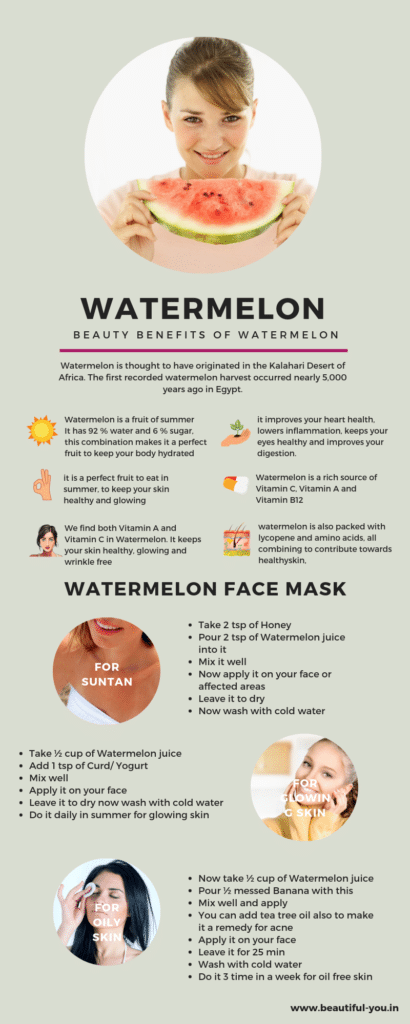 Benefits of watermelon for your skin and health