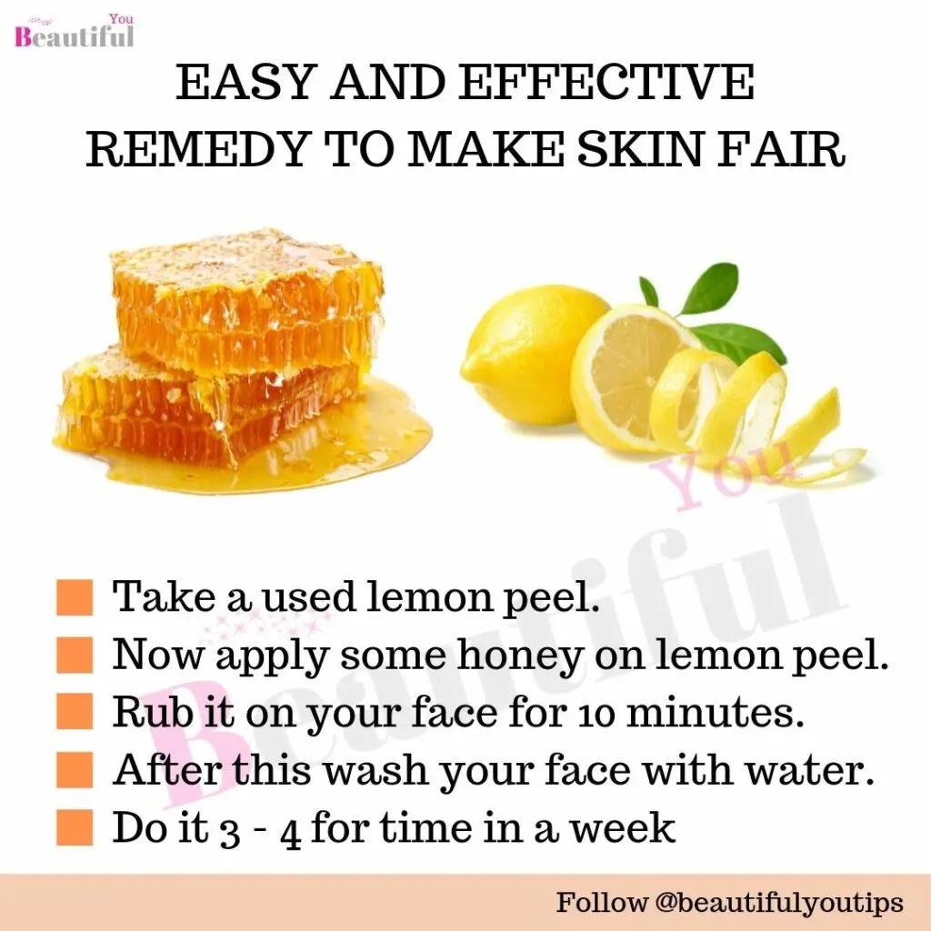 Lemon and honey for face