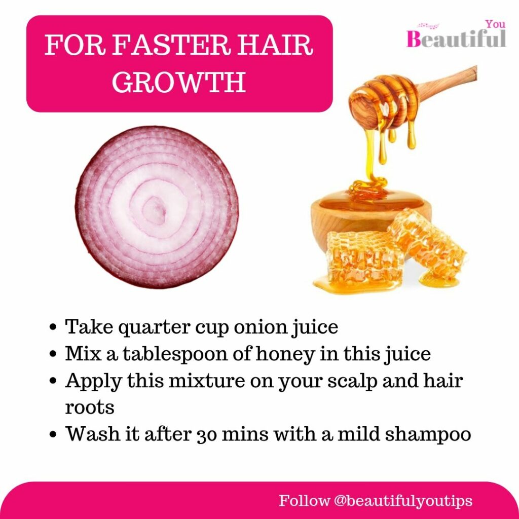 Onion juice for hair growth 